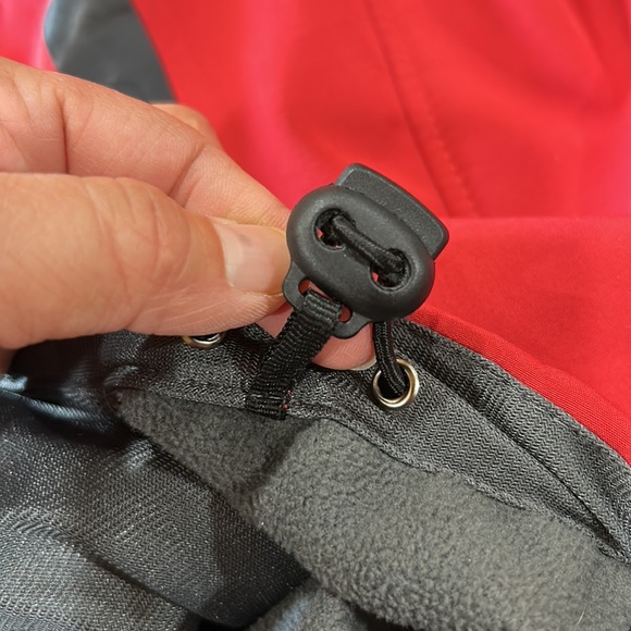 The North Face summit series Jacket red & Gray Softshell Lined Hood/ready XL - Picture 9 of 16